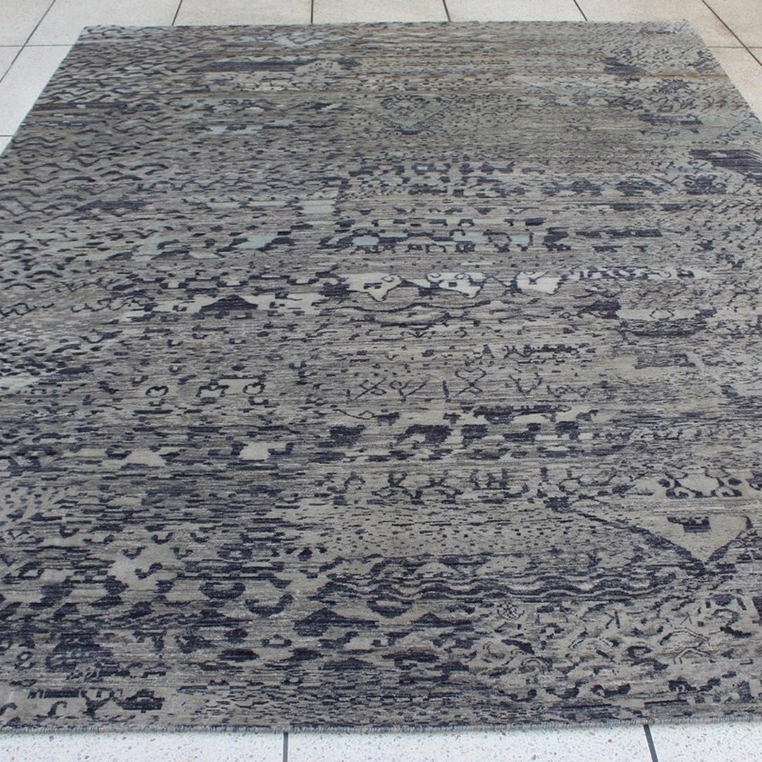 9X12 ABSTRACT MODERN DESIGN HAND KNOTTED RUG-San Francisco Rugs--San Francisco Rugs