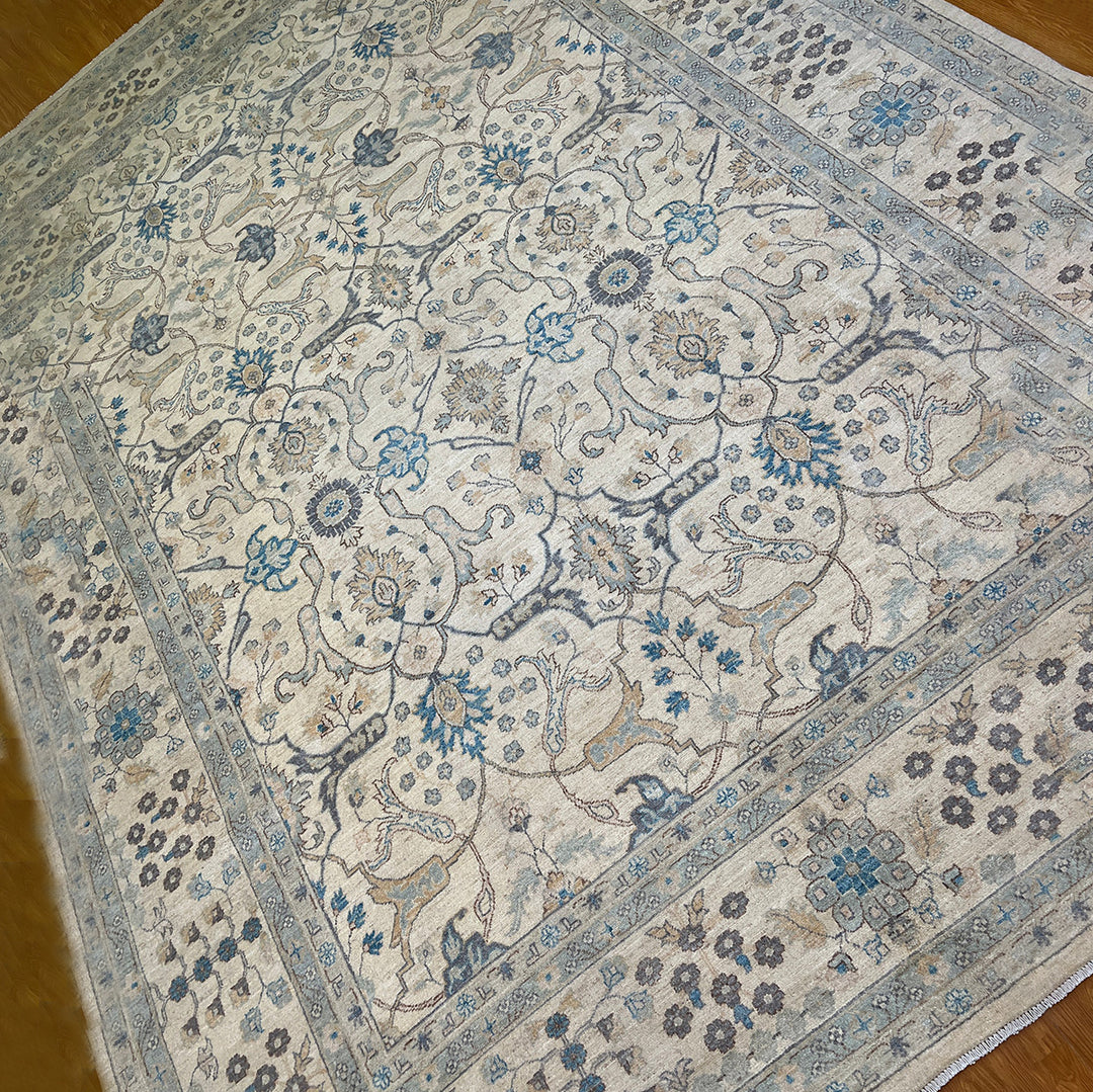 10x14 BEIGE HAND KNOTTED AFGHAN BIJAR RUG-San Francisco Rugs--San Francisco Rugs