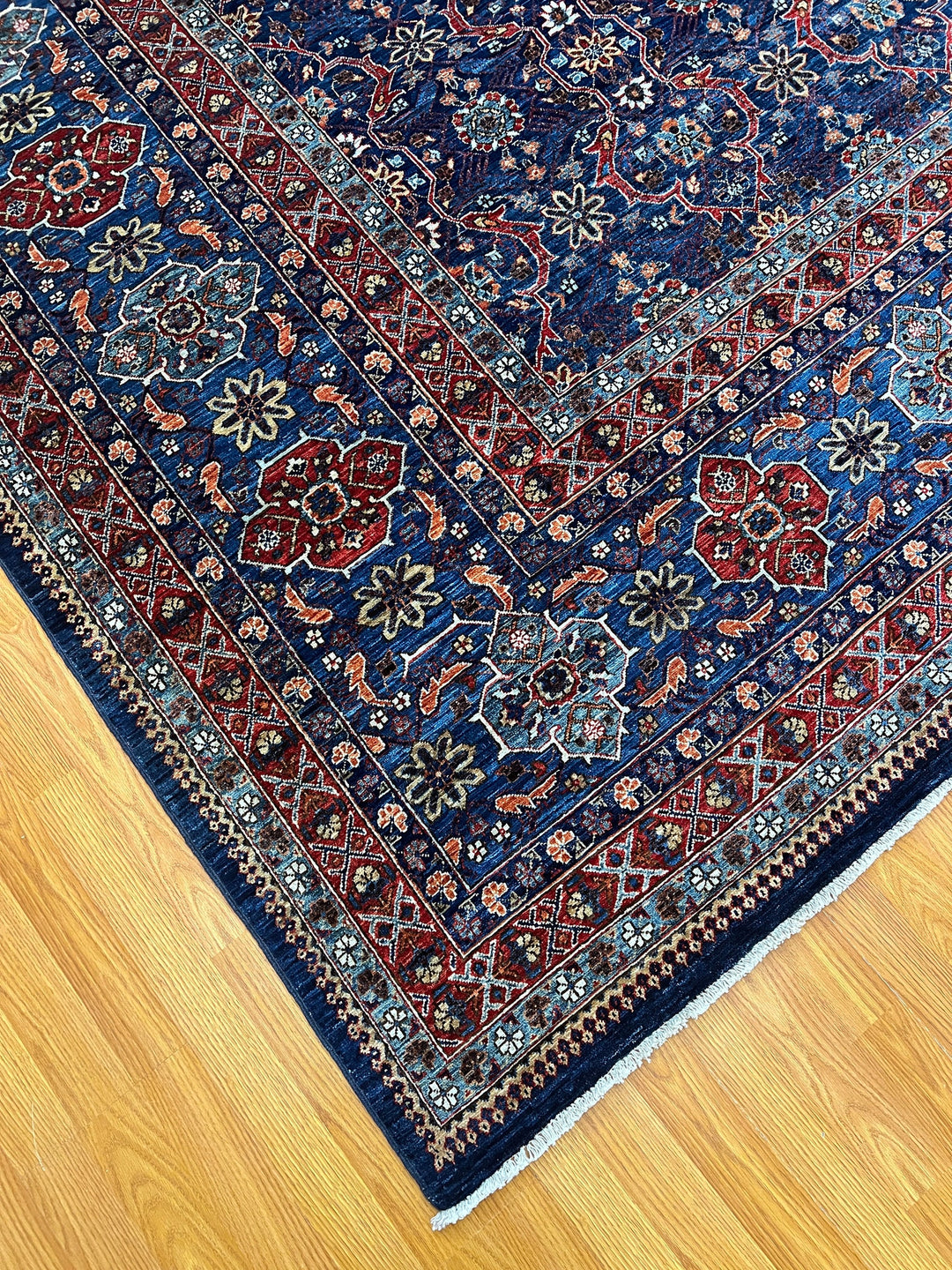 9X12 NAVY BLUE HIGH QUALITY HAND KNOTTED ORIENTAL RUG-San Francisco Rugs--San Francisco Rugs