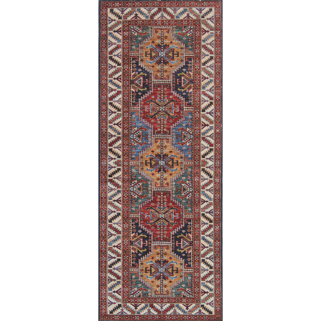 Tribal 2'6x6'5 Ft Hand Knotted Runner Rug - Afghan Aryana Rug - Plush Wool Runner - Hallway Runner Rug - Entryway Runner - Home Decor Rugs-San Francisco Rugs--San Francisco Rugs