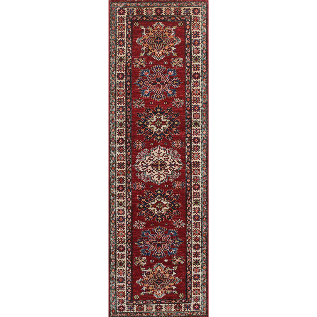 Red 2'7x8'4 Ft Hand Knotted Runner Rug - Oriental Runner Rugs - Tribal Hallway Runner Rug - Plush Wool Rug - Kitchen Runner Rug - Home Decor-San Francisco Rugs--San Francisco Rugs