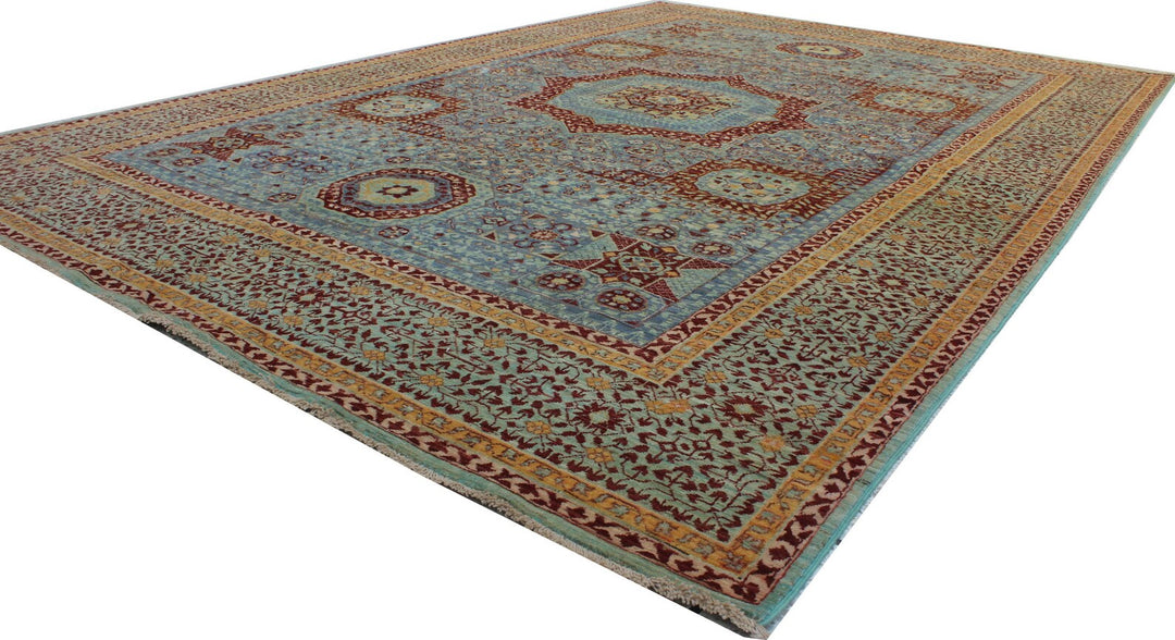 6X8 Hand knotted 15th Century Mamluk Medallion Rug-San Francisco Rugs--San Francisco Rugs