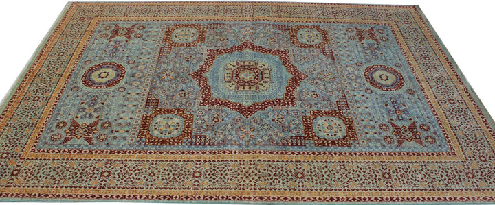 6X8 Hand knotted 15th Century Mamluk Medallion Rug-San Francisco Rugs--San Francisco Rugs