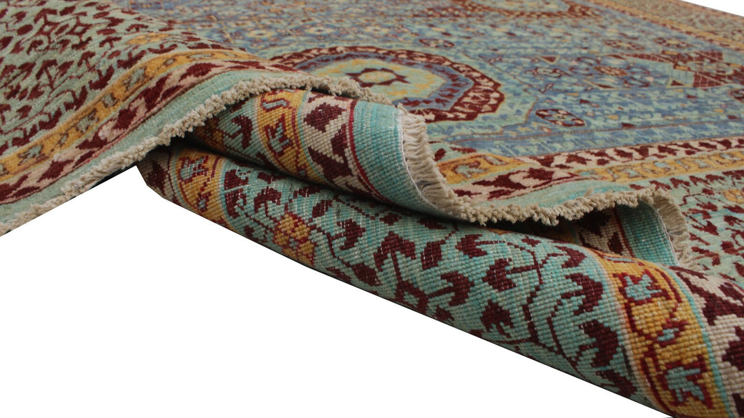 6X8 Hand knotted 15th Century Mamluk Medallion Rug-San Francisco Rugs--San Francisco Rugs