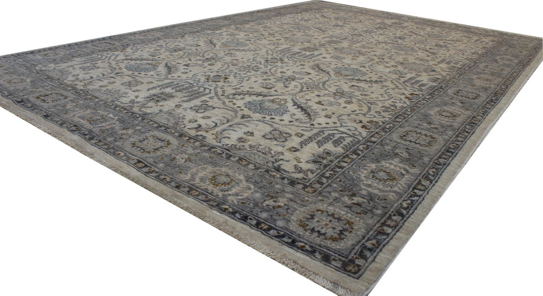 5'8X8'6" ft Hand Knotted Beige-Gray Rug-San Francisco Rugs--San Francisco Rugs