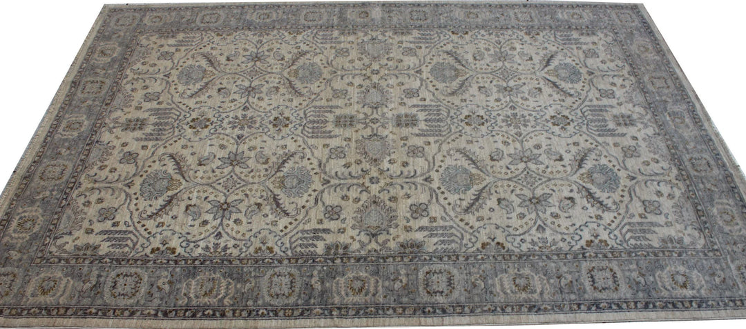 5'8X8'6" ft Hand Knotted Beige-Gray Rug-San Francisco Rugs--San Francisco Rugs