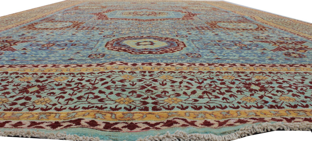 6X8 Hand knotted 15th Century Mamluk Medallion Rug-San Francisco Rugs--San Francisco Rugs