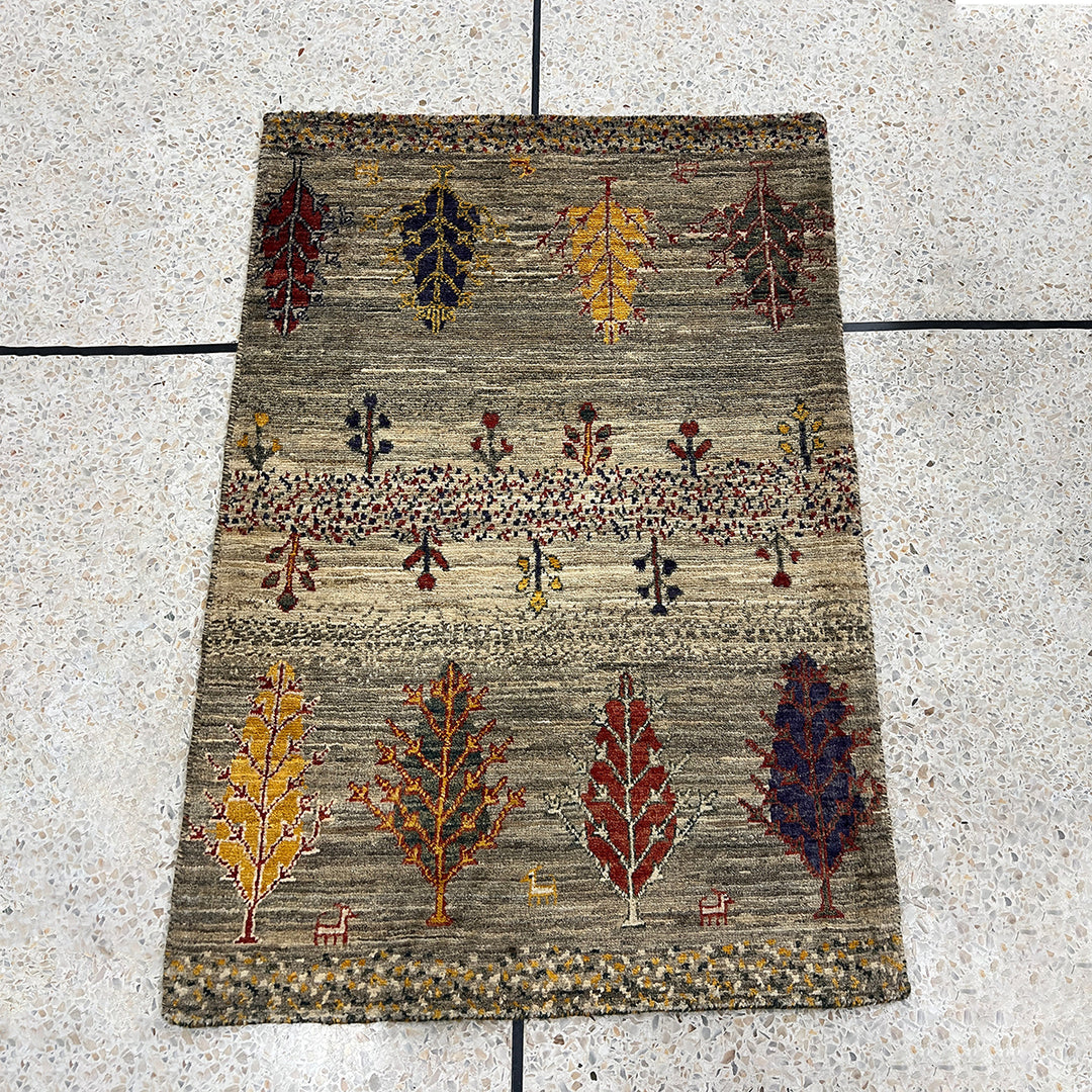 Small 2x3 Ft Afghan Gabbeh Rug - Hand Knotted Wool Rug - Soft Wool Rug - Door Mat Rug - Small Kitchen Rug - Entryway Rug - Decorative Rugs-San Francisco Rugs--San Francisco Rugs