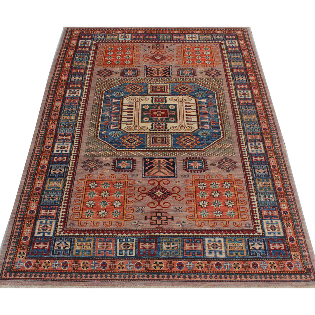 Tribal 6x8 Ft Hand Knotted Afghan Rug - Medallion Rug - Soft Plush Wool Rug - 6x8 Bedroom Rug - Living Room Rug - Office Rug - Home Decor-San Francisco Rugs--San Francisco Rugs